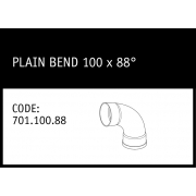 Marley Solvent Joint Plain Bend 100 x 88° - 701.100.88
